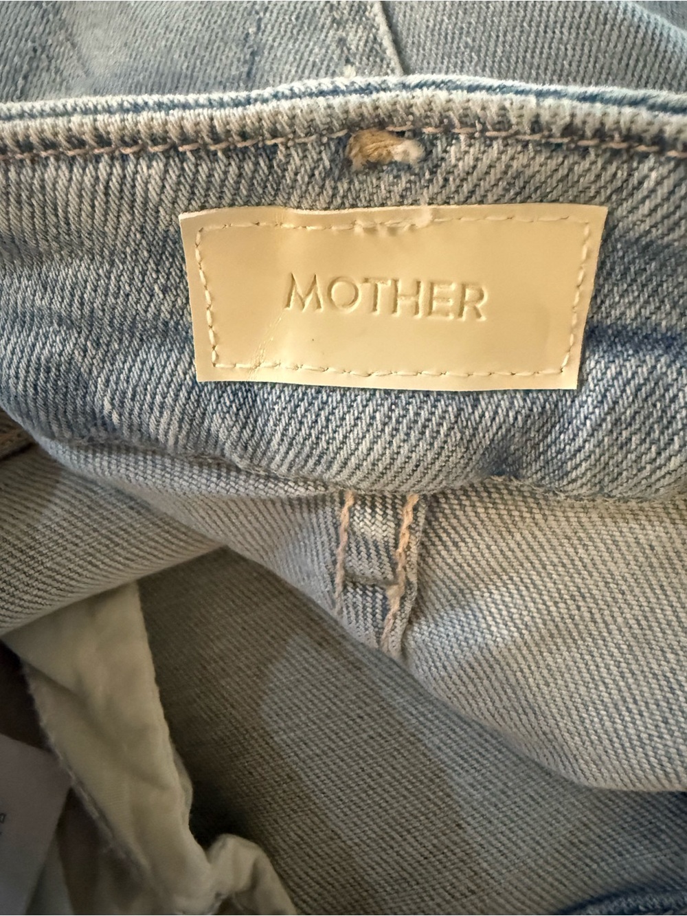 MOTHER The Roller Sneak Jeans in Light Wash, Size 33 NWOT - Picture 8 of 11